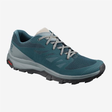 Salomon OUTline Mens Hiking Shoes Blue UK AXKG